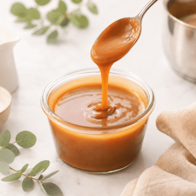 Salsa de toffee casera