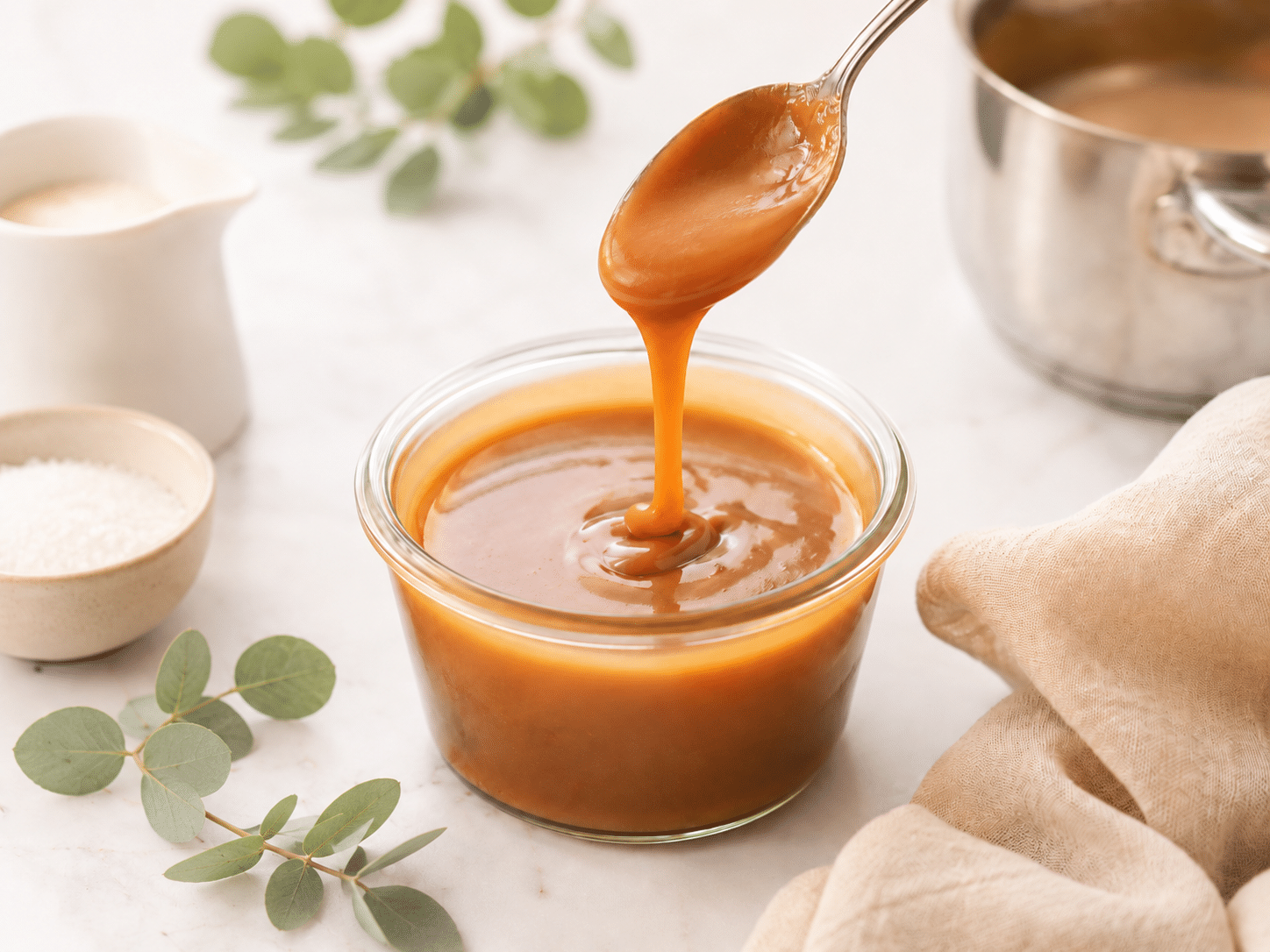 Salsa de toffee casera