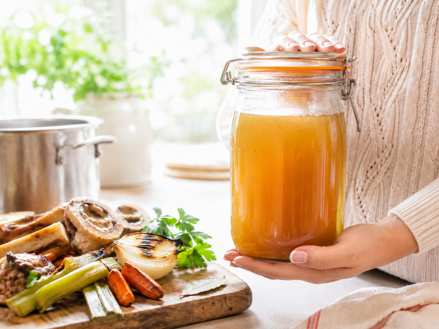 Caldo de carne, cómo se hace