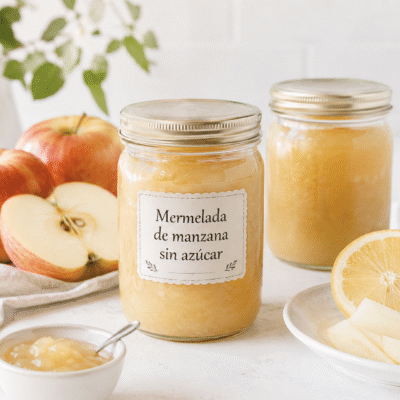 Mermelada de manzana sin azúcares