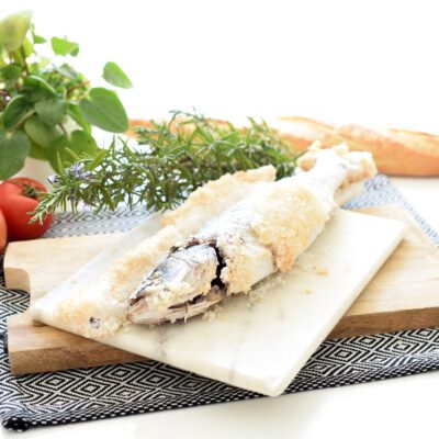 Lubina a la sal al horno, deliciosa