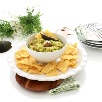 Nachos con guacamole, deliciosos