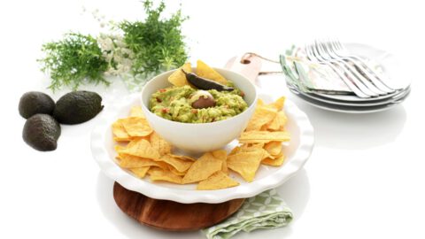 Nachos con guacamole, deliciosos