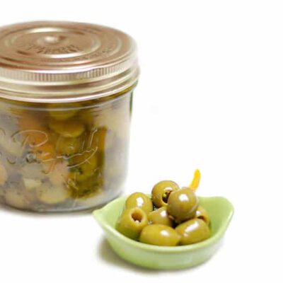 Aceitunas en aceite de cítricos