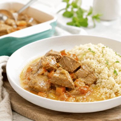 Cordero a la miel con cuscús aromatizado