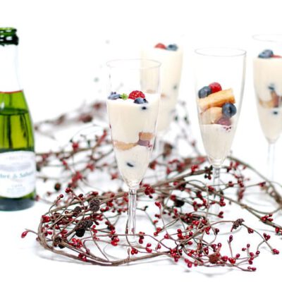 Tiramisú de frutos del bosque