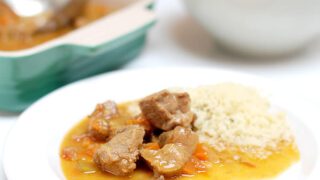 Cordero a la miel con cuscús