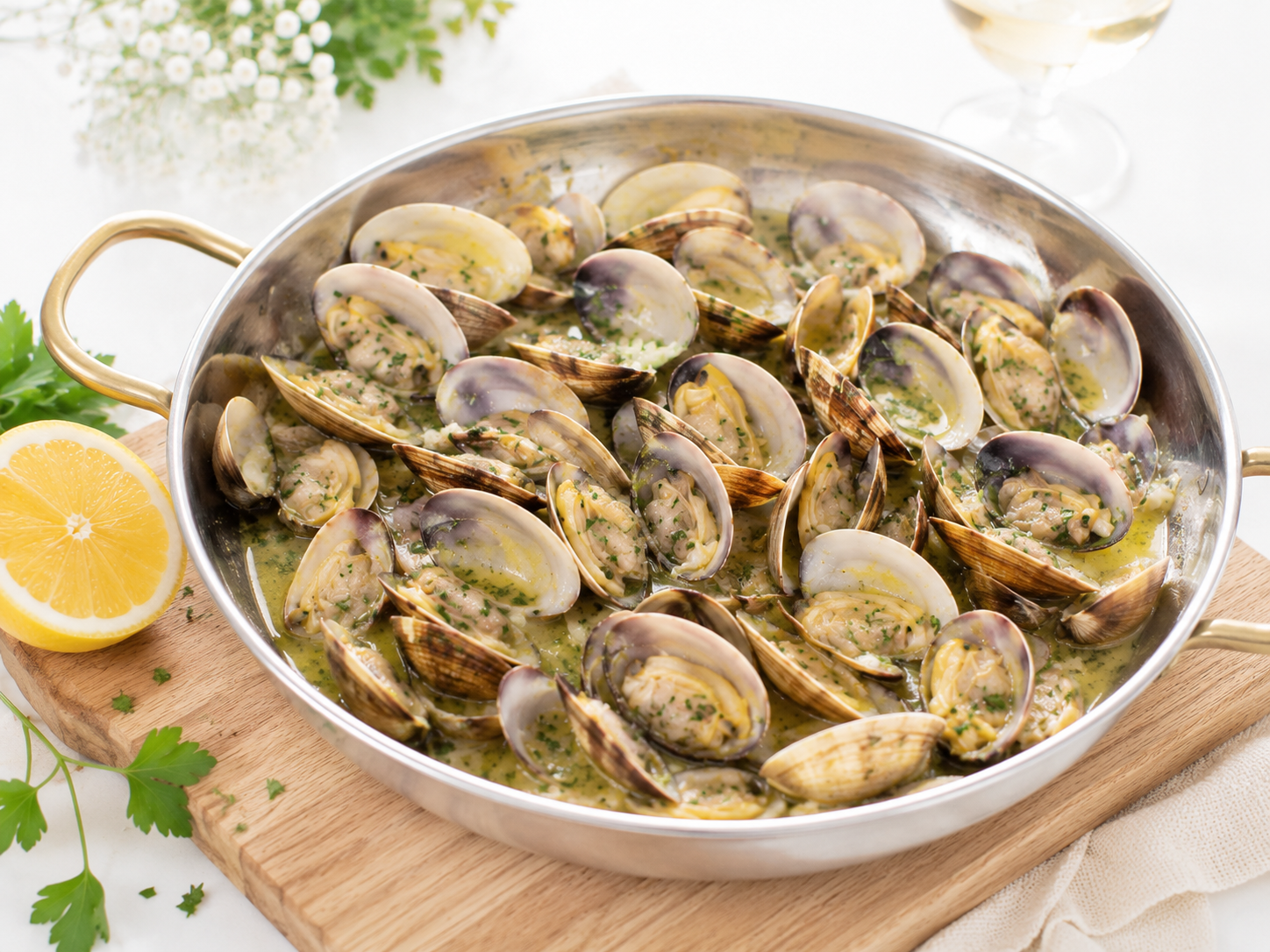 Almejas a la marinera