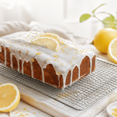 Cake de limón con glaseado