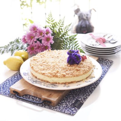 Tarta de limón sin horno