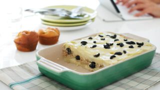 Pastel de puré de patata y atún con aceitunas