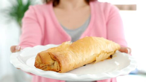 Strudel o Apfelstrudel de manzana