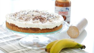 Banoffee, la tarta de dulce de leche y plátano