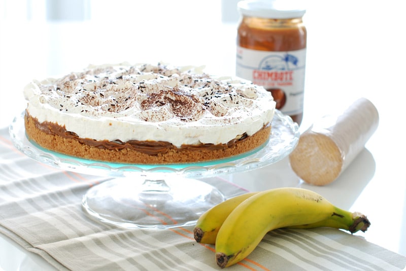 Banoffee, la tarta de dulce de leche y plátano