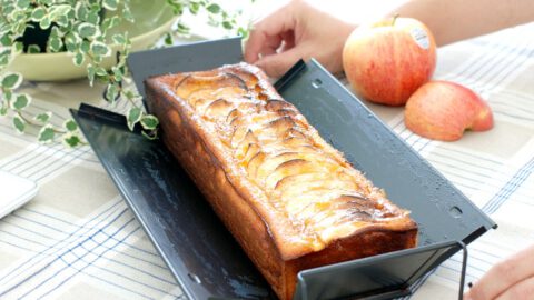 Bizcocho flan de manzana sin gluten