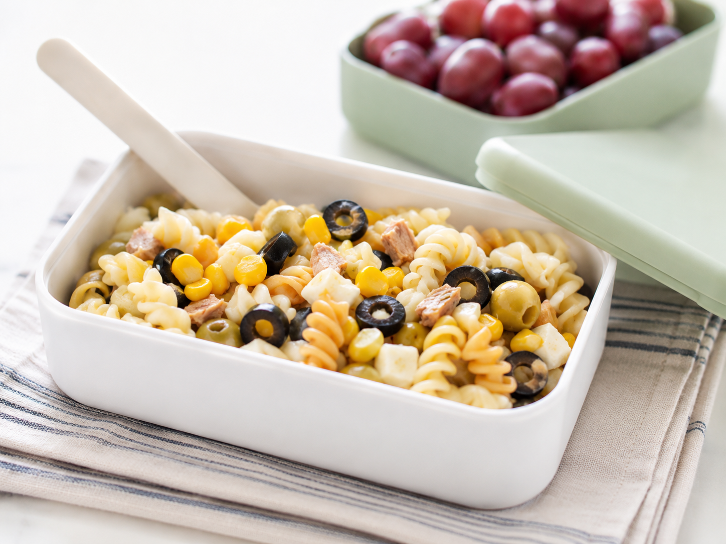 Ensalada de pasta: espirales con atún