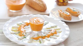 Boquerones marinados con escalivada