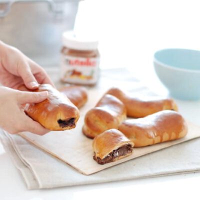 Bollycaos rellenos de nutella, deliciosos.