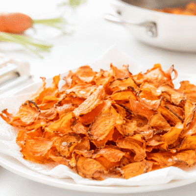 Chips de zanahoria, cómo se hacen