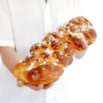 Trenza dulce para el desayuno