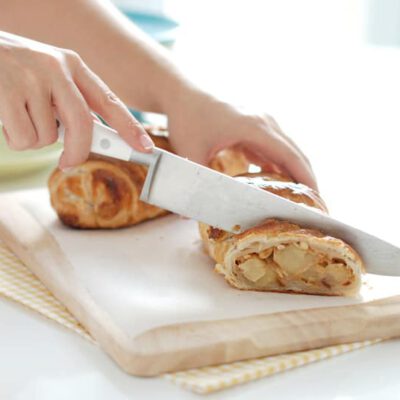 Strudel tropical con hojaldre