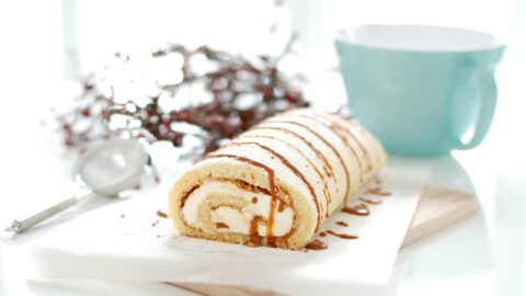 Brazo de gitano de dulce de leche