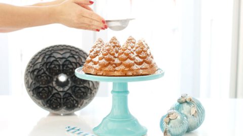 Bundt cake arbolitos de Navidad