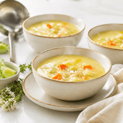 Porrusalda básica o con bacalao