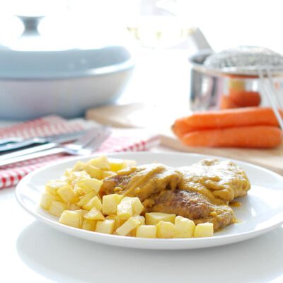 Filetes de ternera en salsa, con Thermomix ®