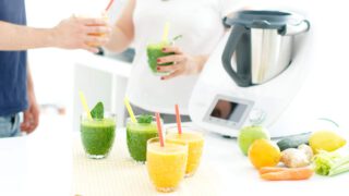 Todos los zumos multivitamínicos listos para desayunar.