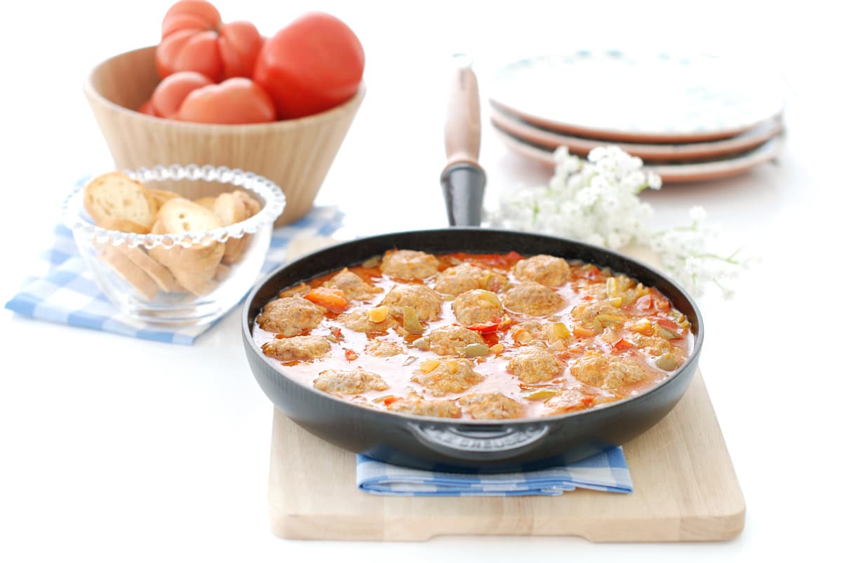 Albóndigas en salsa en el Varoma