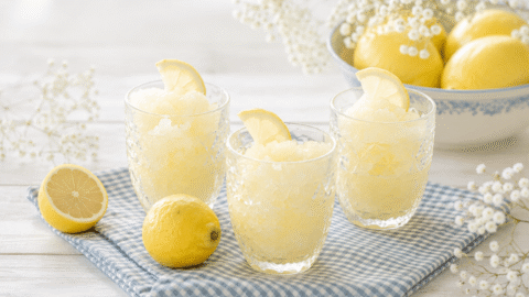 Sorbete de limón casero