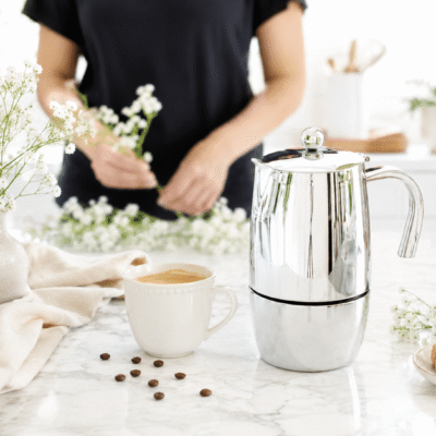 Cómo usar una cafetera italiana