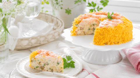 Tarta de langostinos