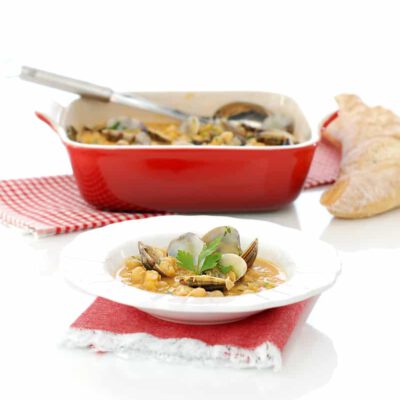 Garbanzos con almejas en Thermomix®