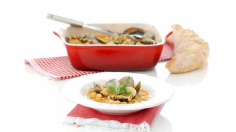 Garbanzos con almejas en Thermomix®