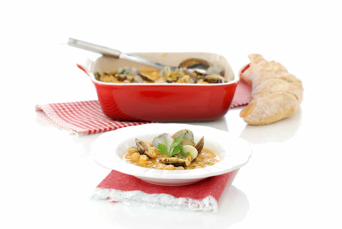 Garbanzos con almejas en Thermomix®