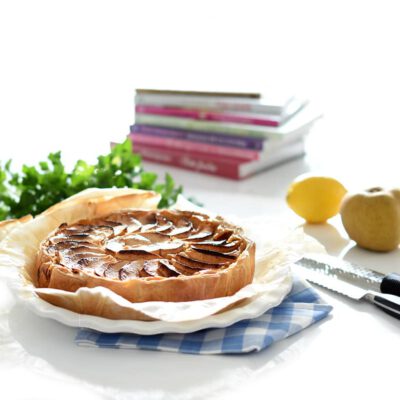 Tarta de manzana dentro de hojaldre con Thermomix®, el corte.