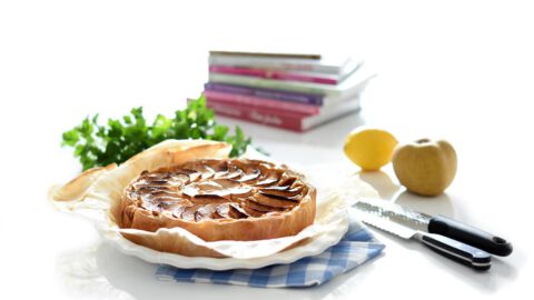 Tarta de manzana dentro de hojaldre con Thermomix®, el corte.