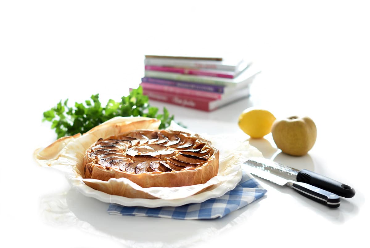 Tarta de manzana dentro de hojaldre con Thermomix®, el corte.