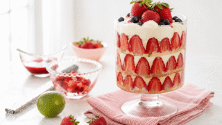 Trifle de fresas, paso a paso con Thermomix