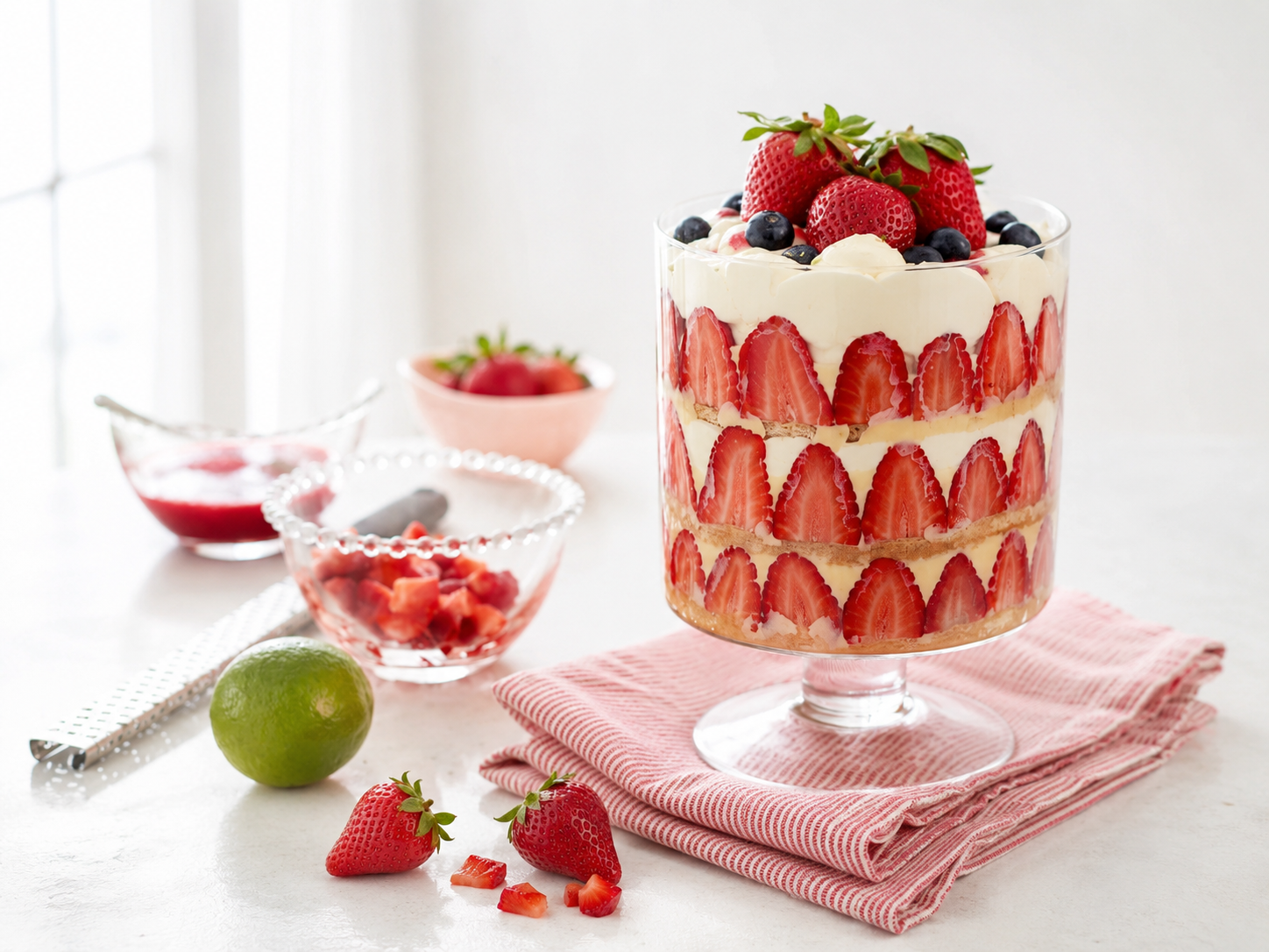 Trifle de fresas, paso a paso con Thermomix
