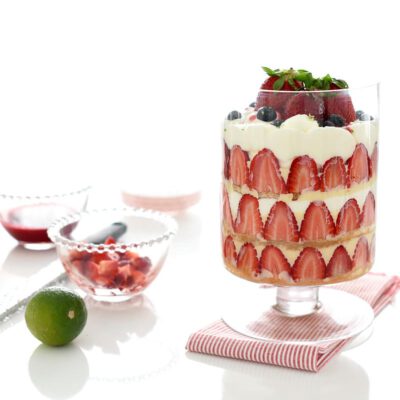 Trifle de fresas con Thermomix®