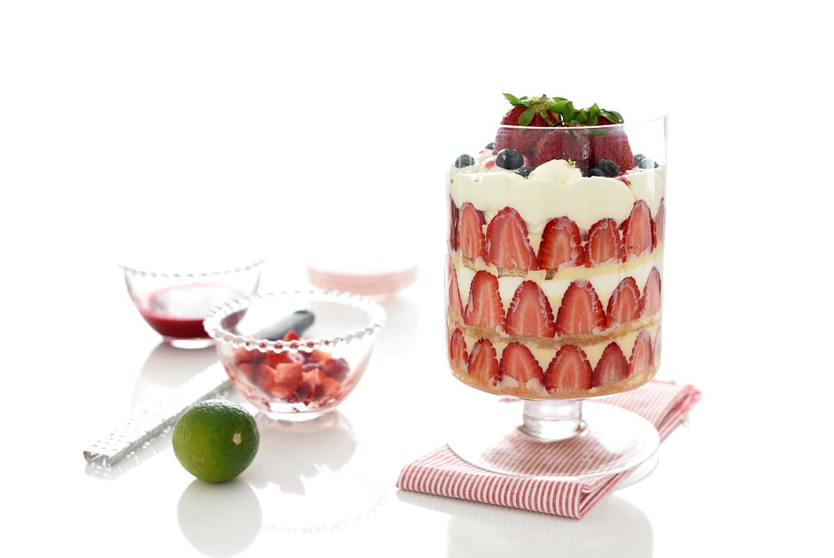 Trifle de fresas con Thermomix®