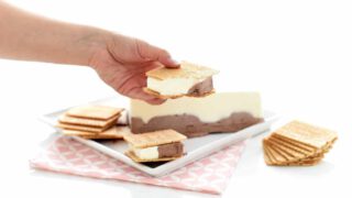 Helado de corte con Thermomix, de chocolate y vainilla