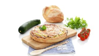 Quiche de calabacín y bacon
