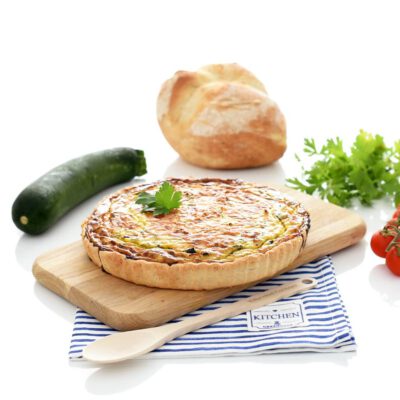 Quiche de calabacín y bacon