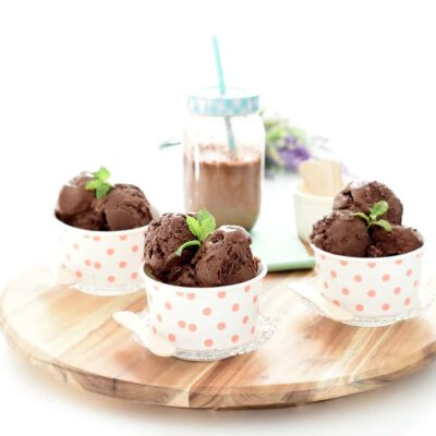 Helado de chocolate negro con Thermomix®