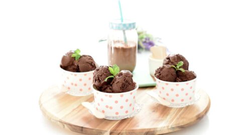 Helado de chocolate negro con Thermomix®