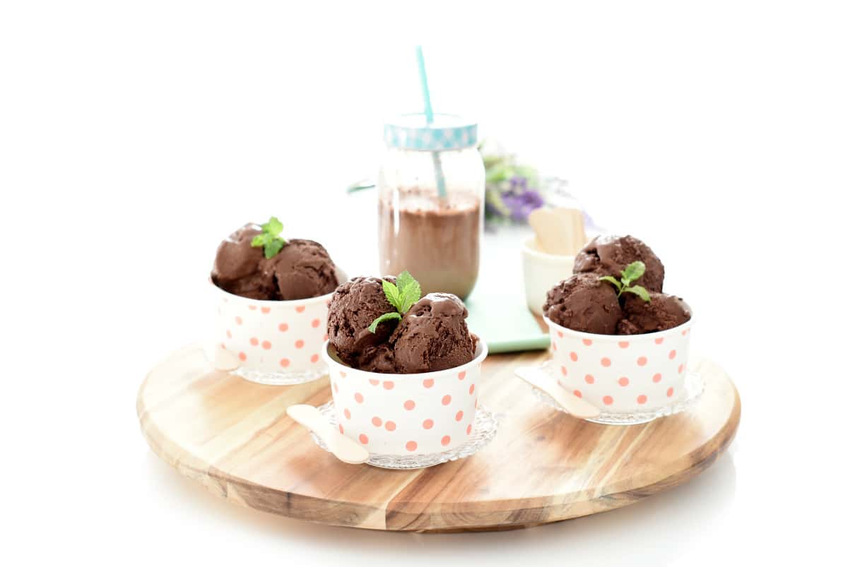 Helado de chocolate negro con Thermomix®